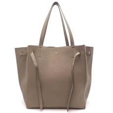 Celine Cabas Phantom Shoulder Bag Calfskin Taupe Gray